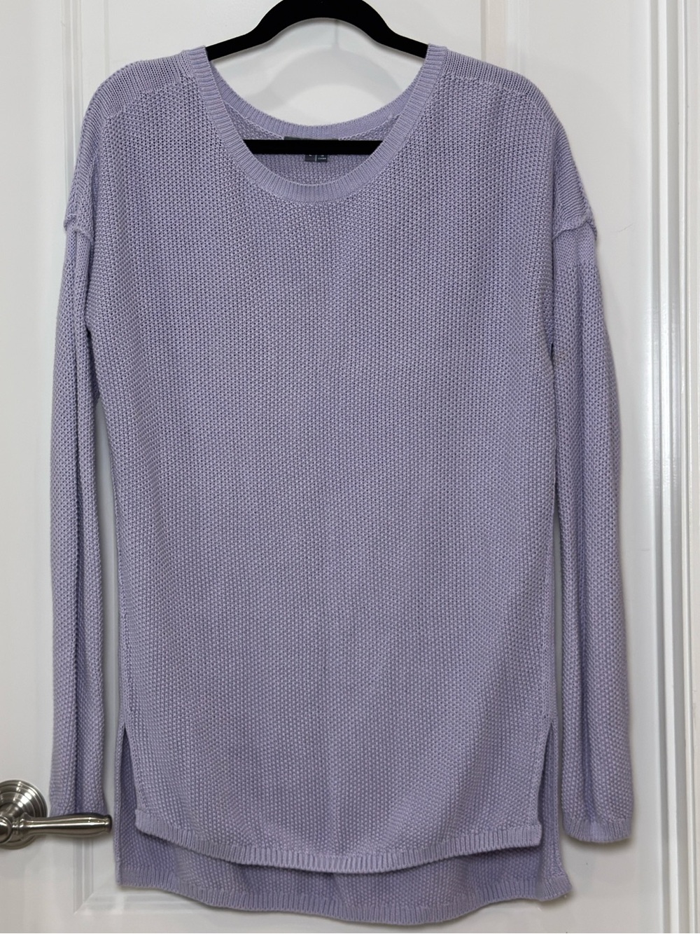 Vince Lavender Knit Long-Sleeve Sweater